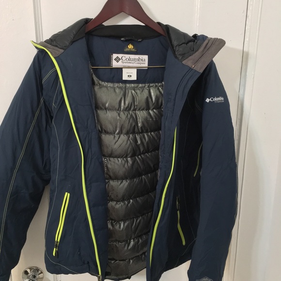 Columbia 700 Thermal Comfort Omni Heated Winter Jacket Navy-Blue Women Size S - Picture 11 of 15